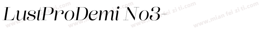 LustProDemi No3字体转换